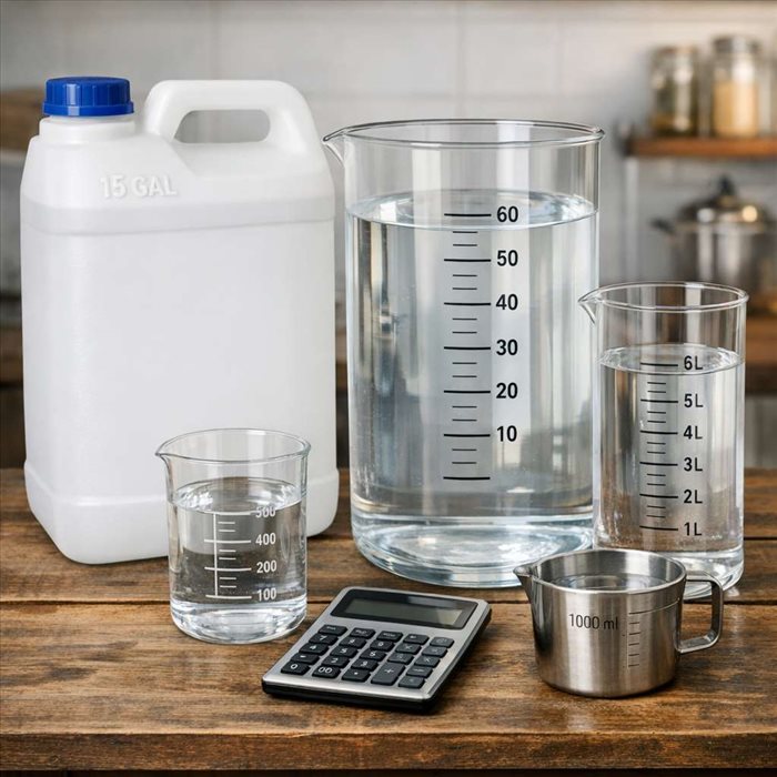 15 gallons en litres : conversion simple et rapide