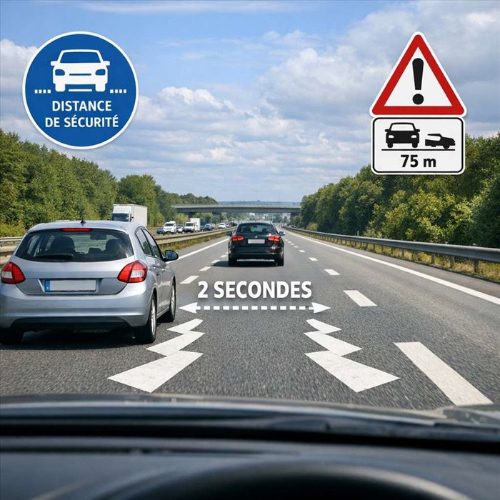 Distance de sécurité sur autoroute : méthode simple et fiable